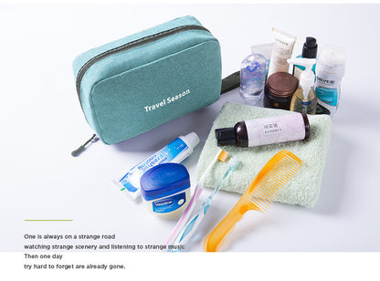 Portable Handheld Hook Wash Bag Cationic Large Capacity Cosmetic Storage Bag for Business Trips and Travel