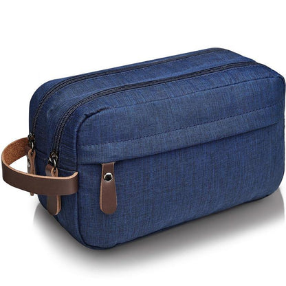 Men's Toiletry Makeup Bag Large Capacity Travel Waterproof Nylon Handheld Cosmetic Storage Bag