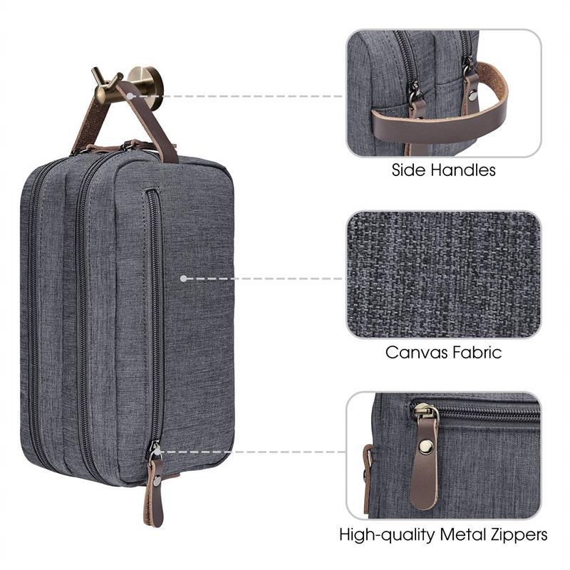 Men's Toiletry Makeup Bag Large Capacity Travel Waterproof Nylon Handheld Cosmetic Storage Bag