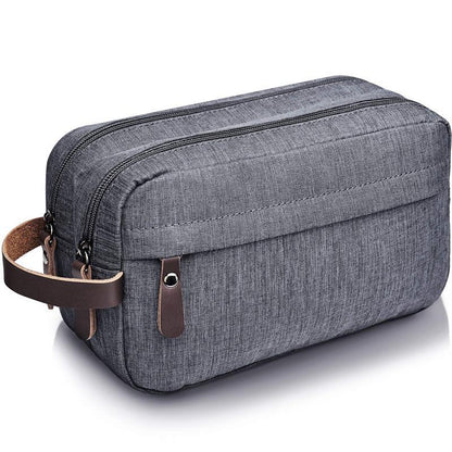 Men's Toiletry Makeup Bag Large Capacity Travel Waterproof Nylon Handheld Cosmetic Storage Bag