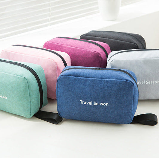 Portable Handheld Hook Wash Bag Cationic Large Capacity Cosmetic Storage Bag for Business Trips and Travel