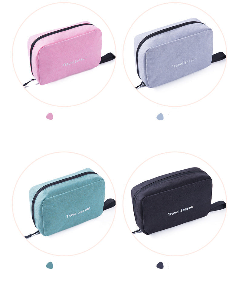 Portable Handheld Hook Wash Bag Cationic Large Capacity Cosmetic Storage Bag for Business Trips and Travel