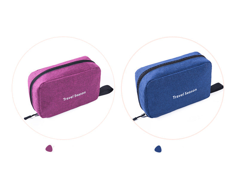 Portable Handheld Hook Wash Bag Cationic Large Capacity Cosmetic Storage Bag for Business Trips and Travel