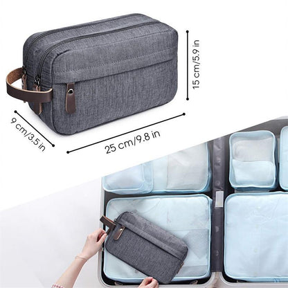 Men's Toiletry Makeup Bag Large Capacity Travel Waterproof Nylon Handheld Cosmetic Storage Bag