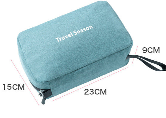 Portable Handheld Hook Wash Bag Cationic Large Capacity Cosmetic Storage Bag for Business Trips and Travel