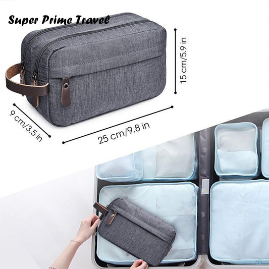 Men's Toiletry Makeup Bag Large Capacity Travel Waterproof Nylon Handheld Cosmetic Storage Bag