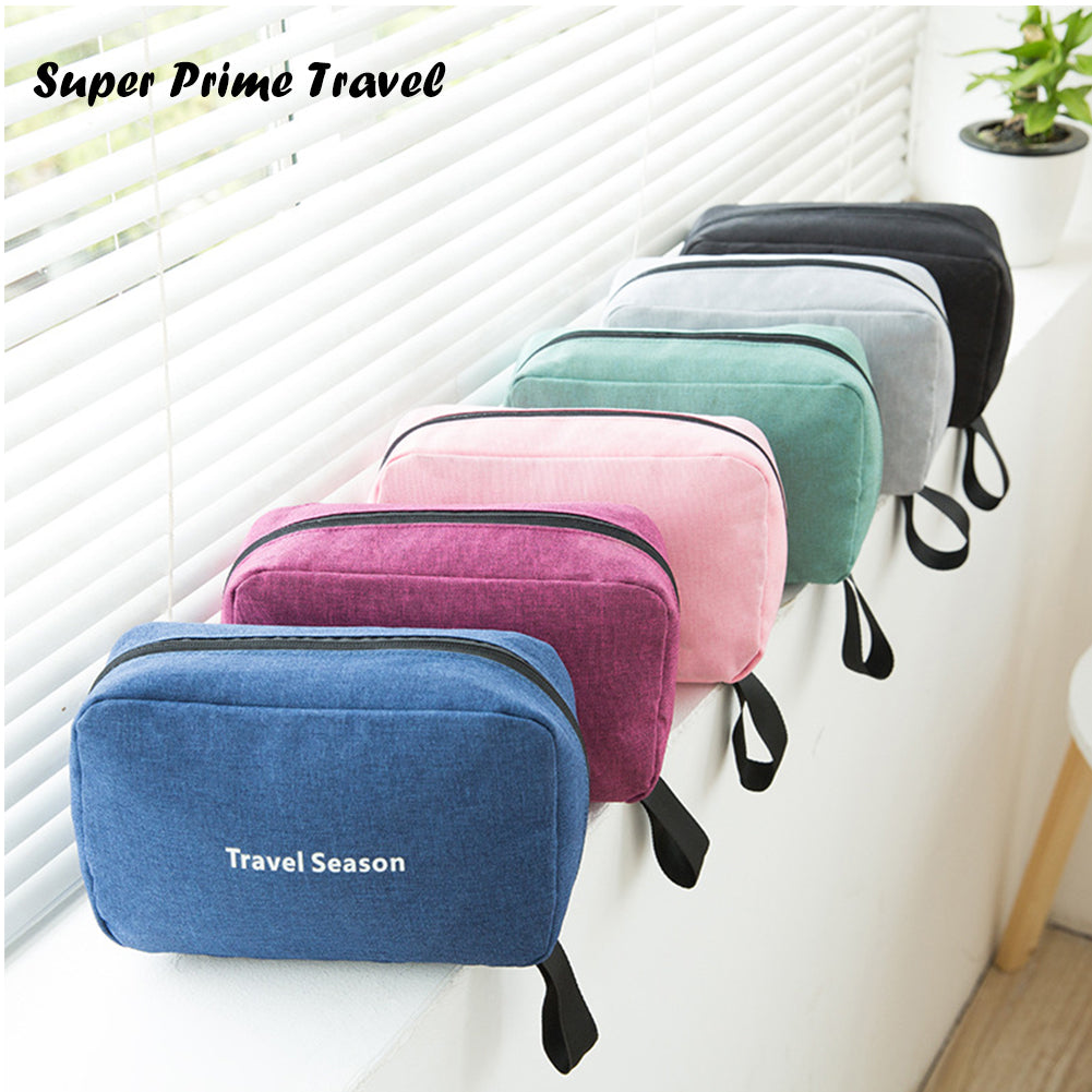 Portable Handheld Hook Wash Bag Cationic Large Capacity Cosmetic Storage Bag for Business Trips and Travel