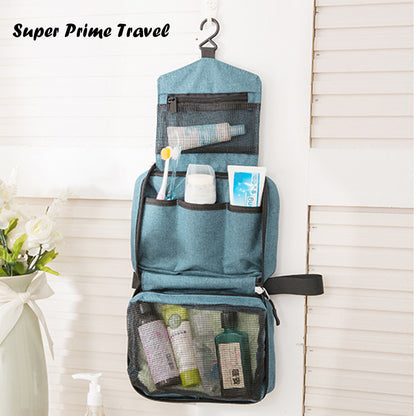 Portable Handheld Hook Wash Bag Cationic Large Capacity Cosmetic Storage Bag for Business Trips and Travel